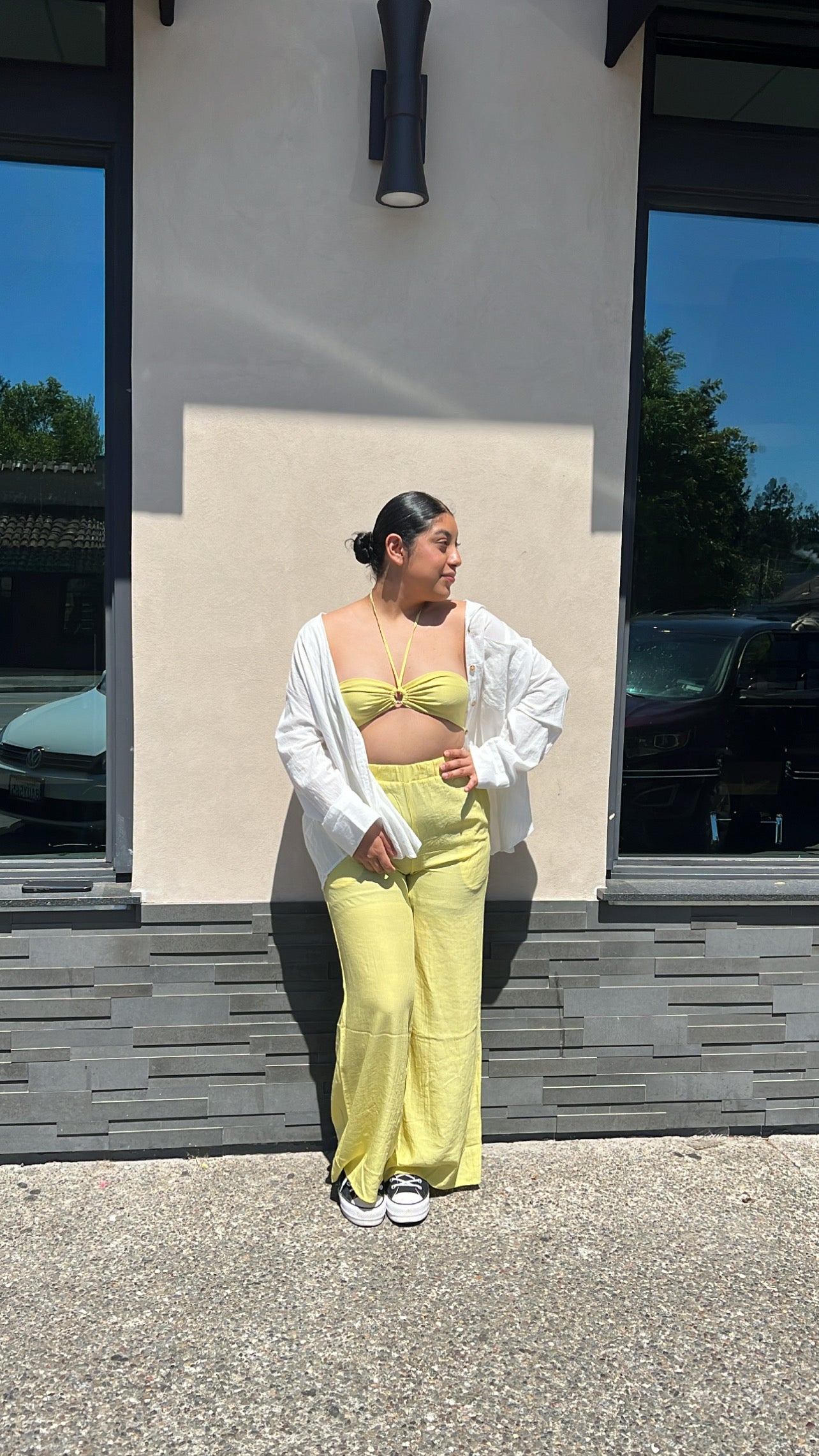 CELERY WOVEN PANTS