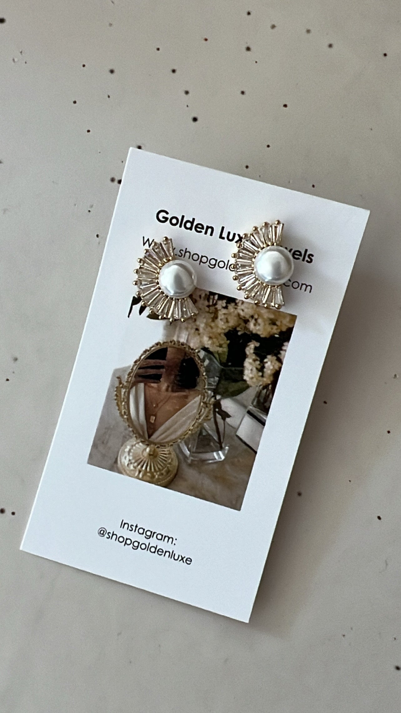 GOLD FAN EARRINGS
