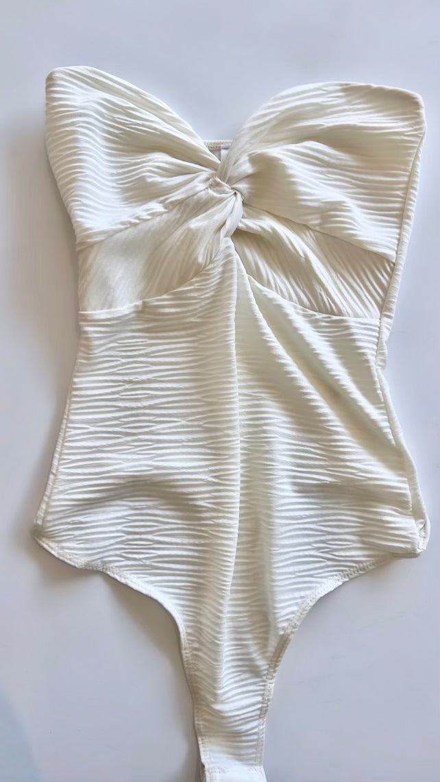 CREAM TUBE BODYSUIT