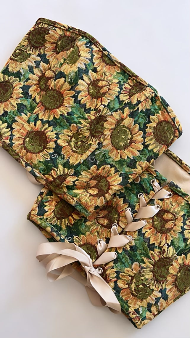 SUNFLOWER CORSET TOP