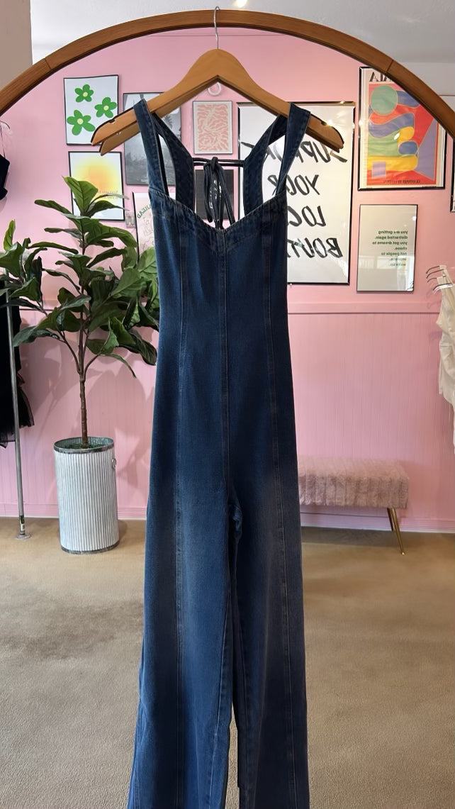 DENIM JUMPSUIT
