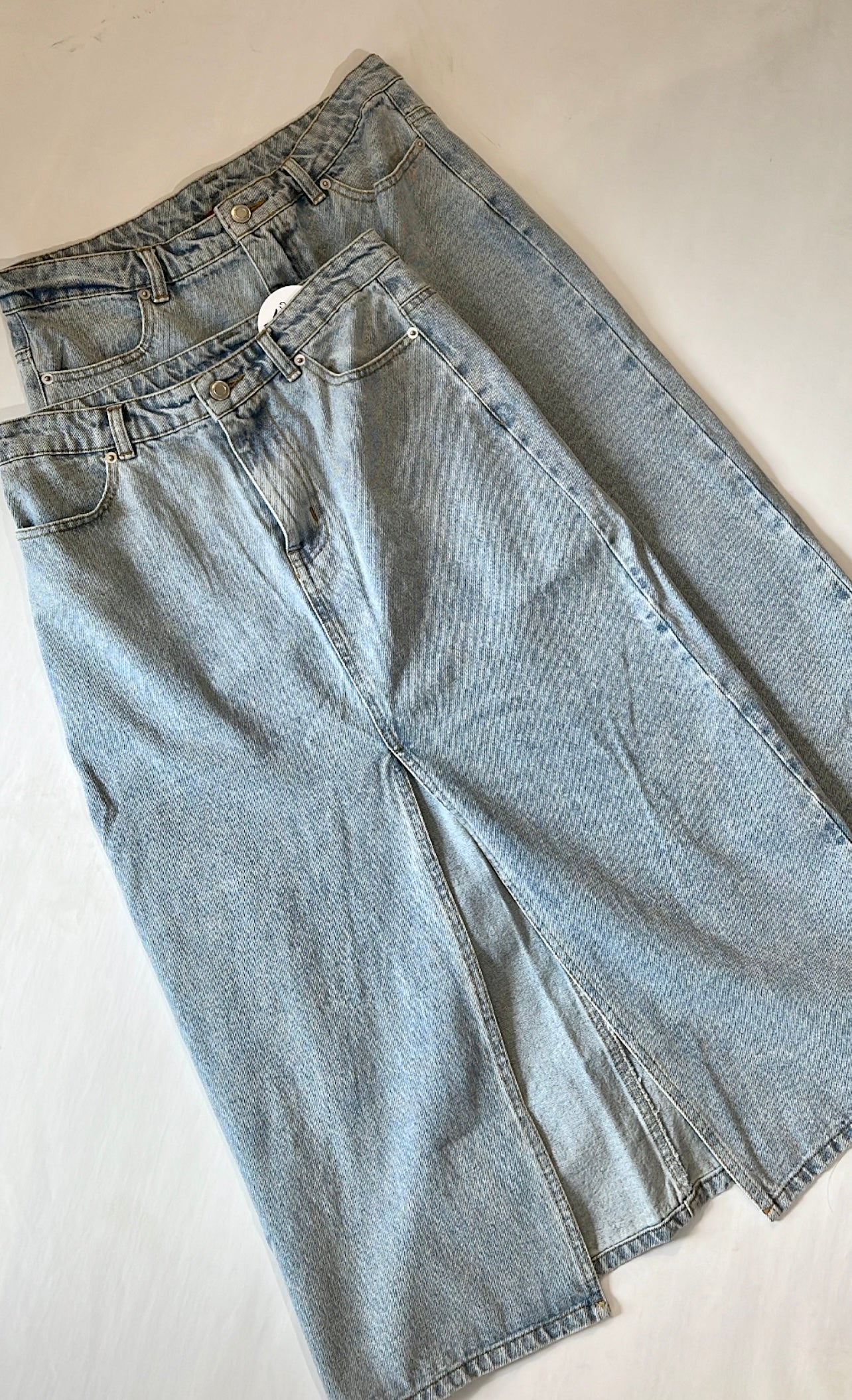 DENIM SLIT SKIRT