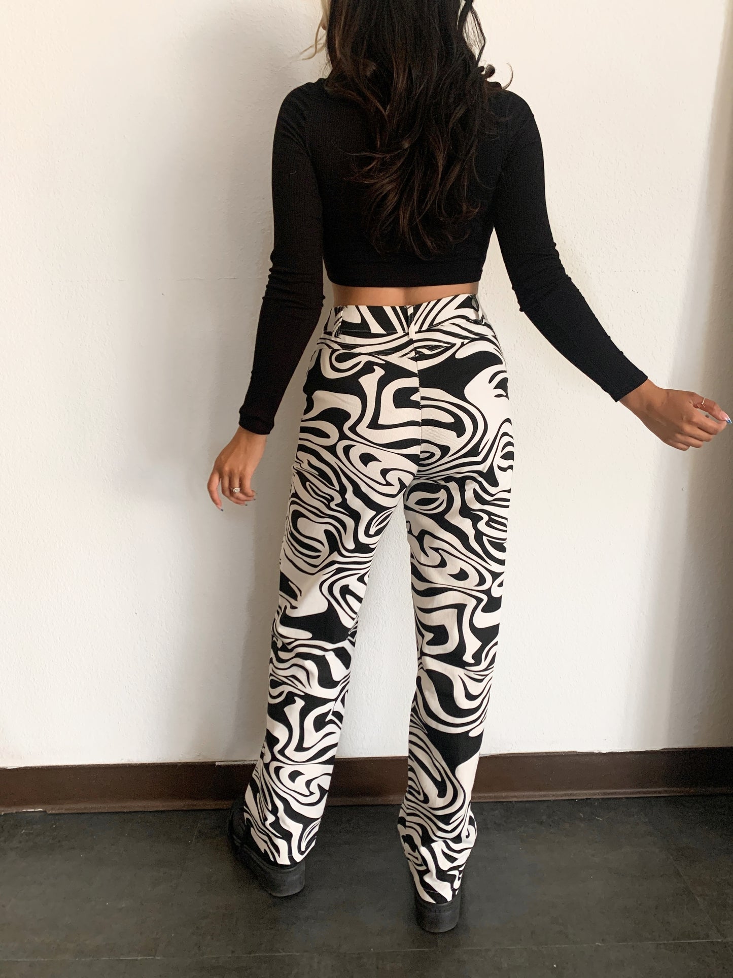 Marble Print Pant
