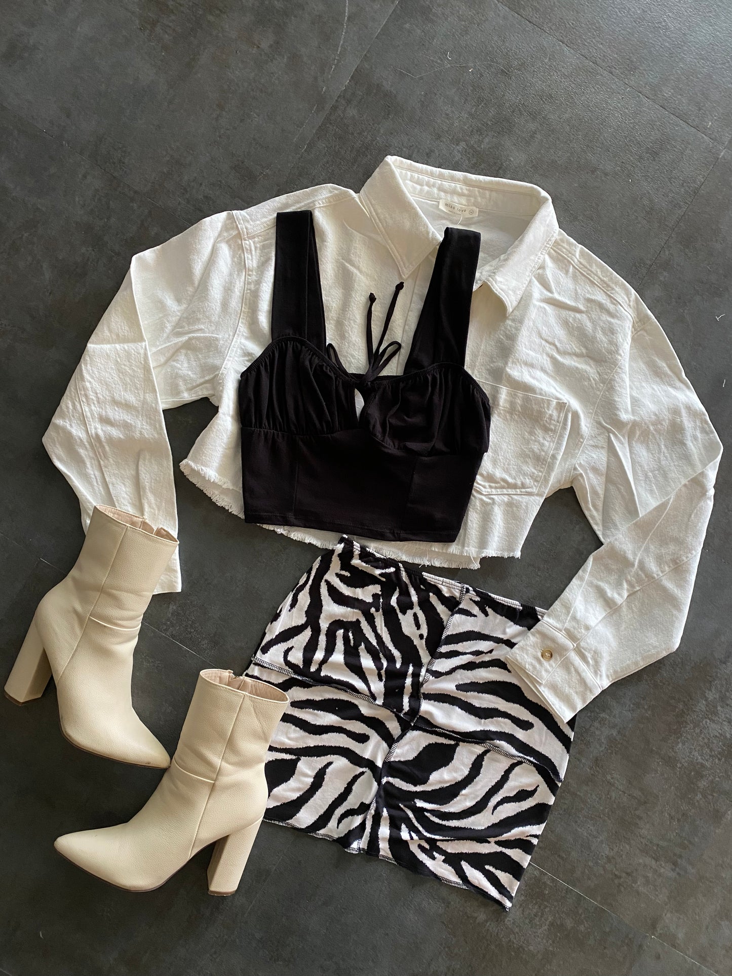 Zebra Mini Skirt