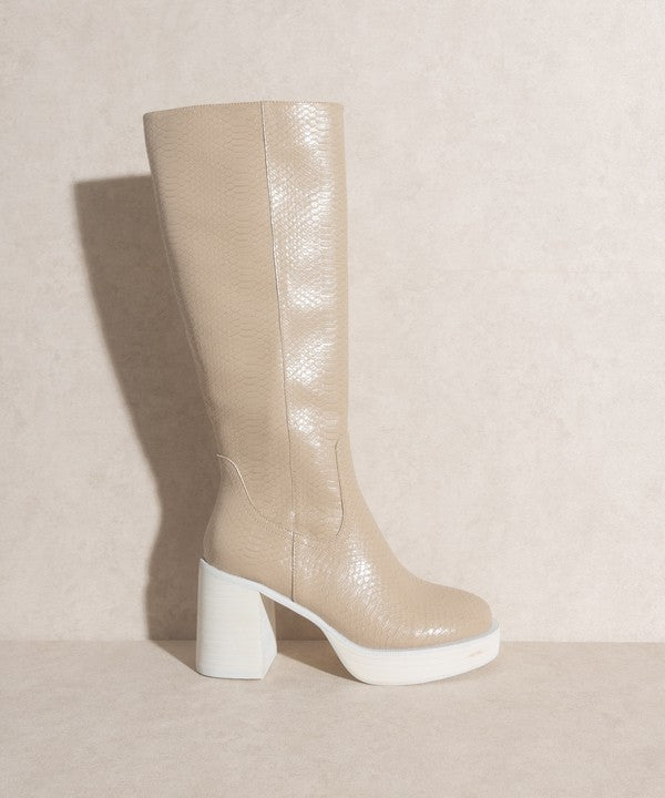 Oasis Society Juniper Platform Knee High Boots