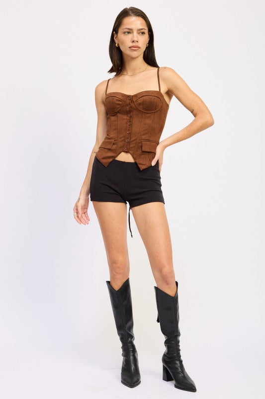 BACK LACE UP BUSTIER TOP – Bow N Arrow Clothing