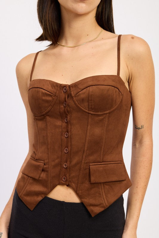 BACK LACE UP BUSTIER TOP – Bow N Arrow Clothing
