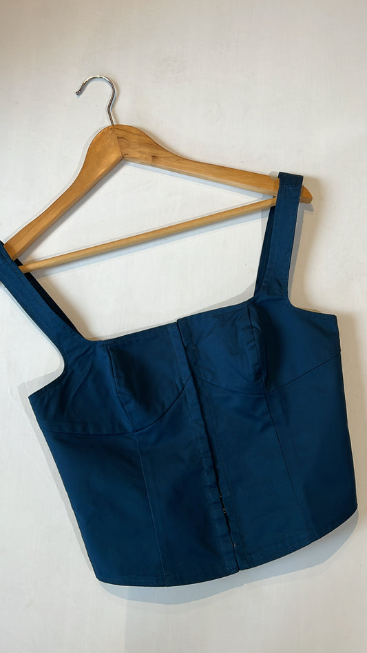 SQUARE NECK HOOK EYE BUSTIER