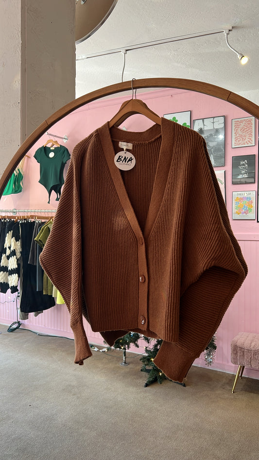 JENN BROWN CARDIGAN
