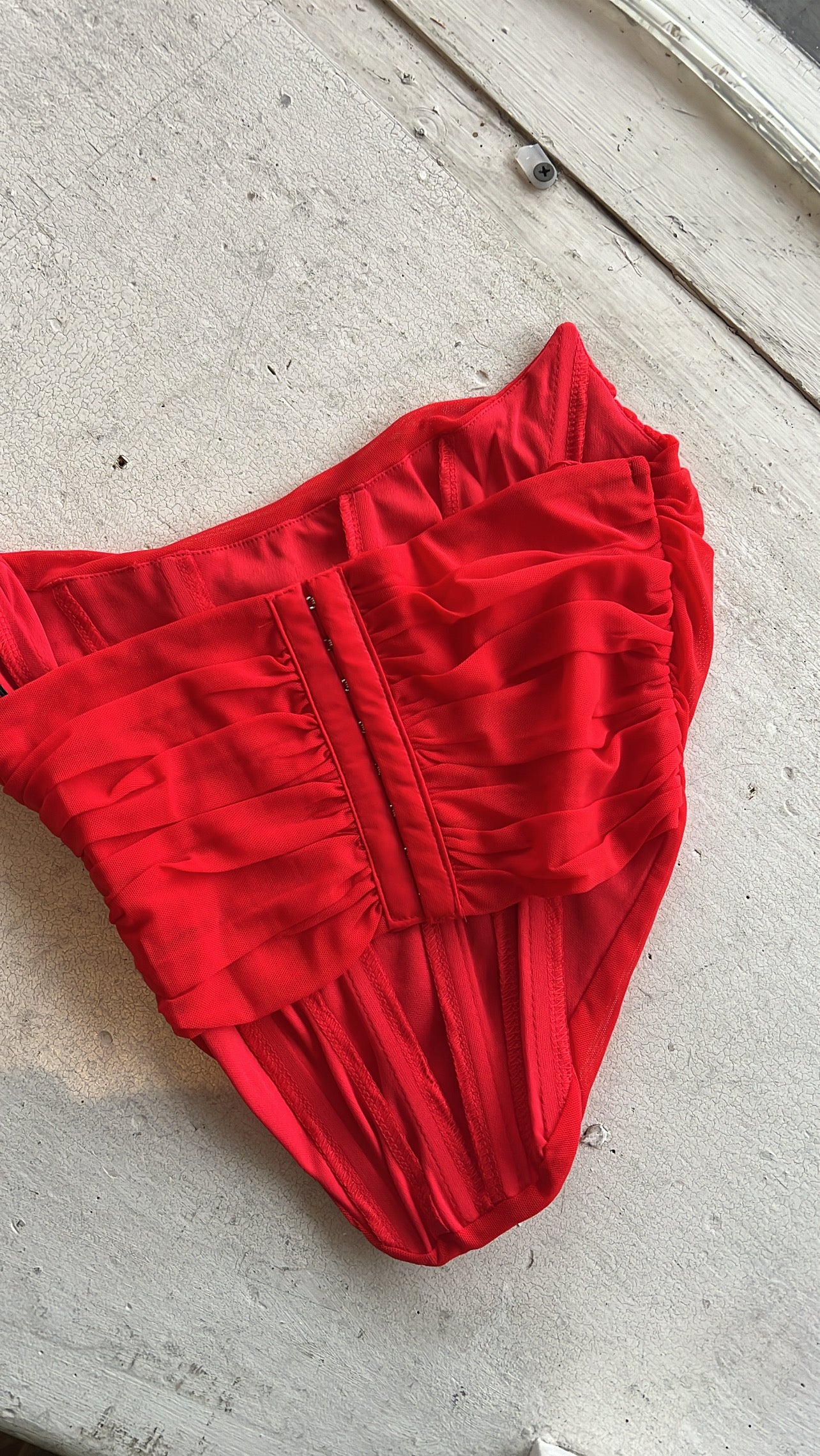 Red love corset