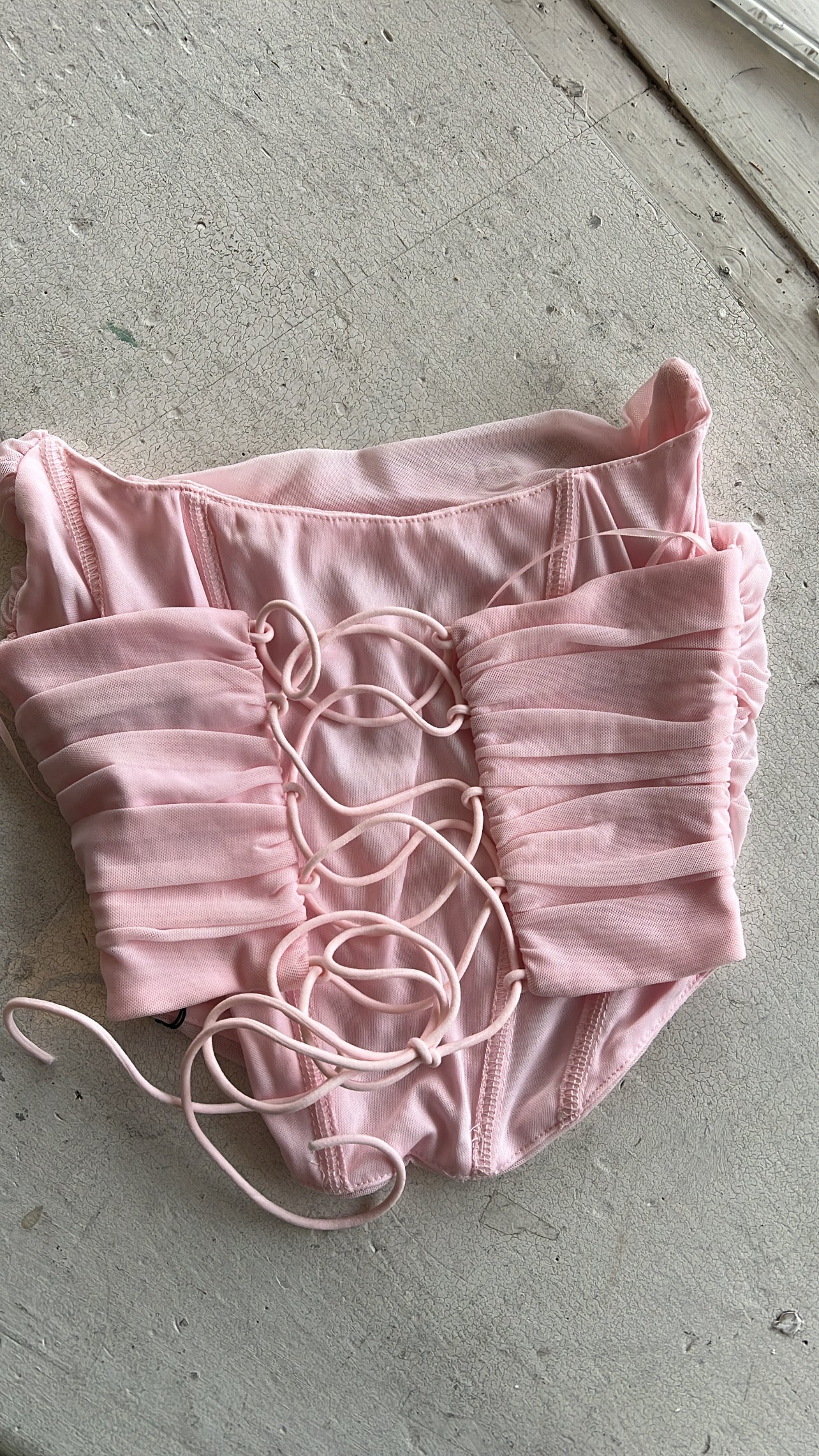 Blush pink love corset