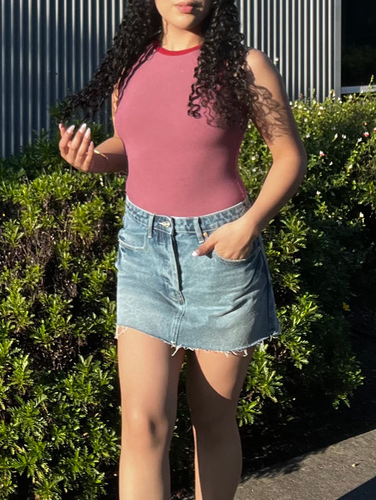 Berry blush bodysuit