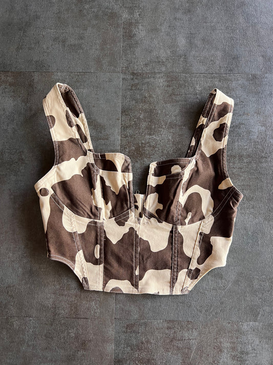 Cow Print Corset