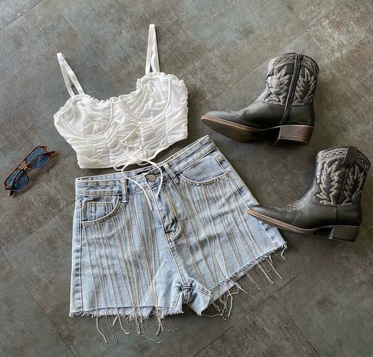 Rhinestone Shorts
