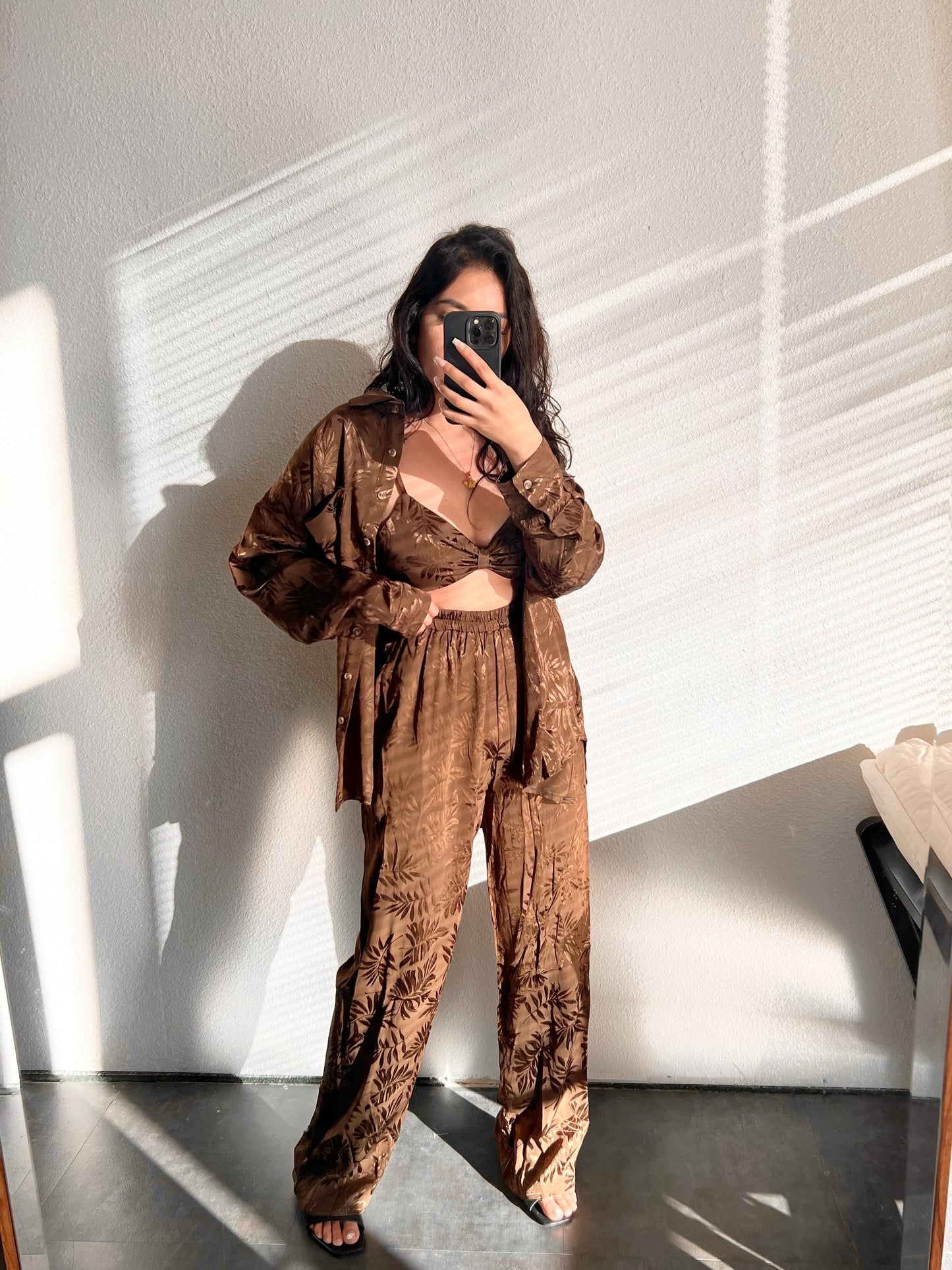 Satin Leaf Set (Pant)