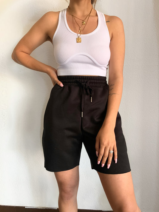 Boyfriend Fleece Short (Black)