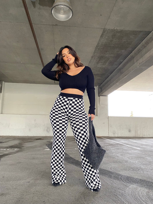 Checkered Pant (Black)