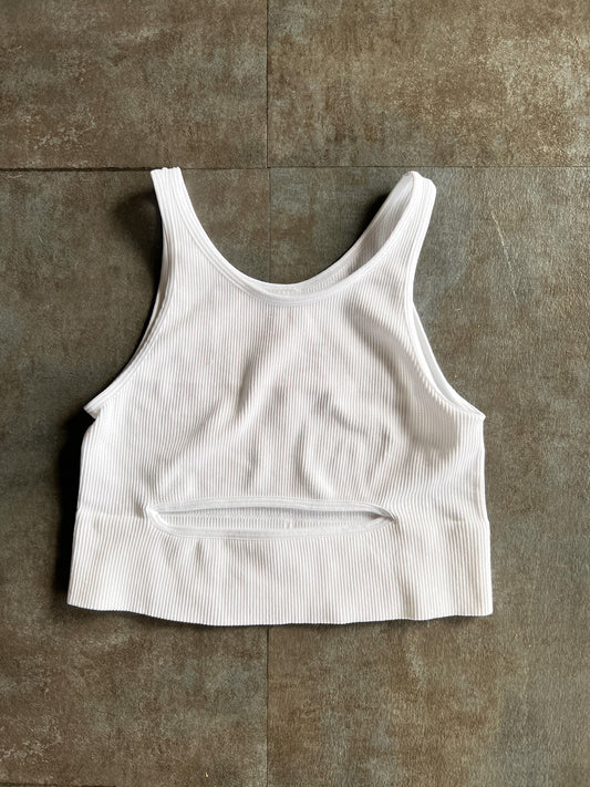 Cut Out Tank (White)