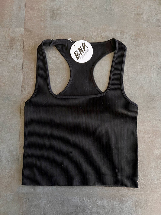 Square Neck Tank (Black)